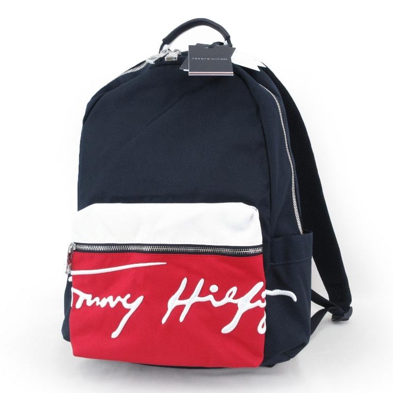 未使用 TOMMY HILFIGER トミーヒルフィガー TH SIGNATURE BACKPACK AM07378 バックパック リュック ネイビー  紺 バッグ 鞄 中古 60006972 :60006972:クラシック - 通販 - Yahoo!ショッピング