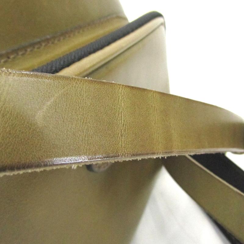 ✨上質✨二本手ビジネスバッグ　ラティーゴレザー　カーキ　HERZ ✨上質✨二本手ビジネスバッグ ラティーゴレザー カーキ HERZ