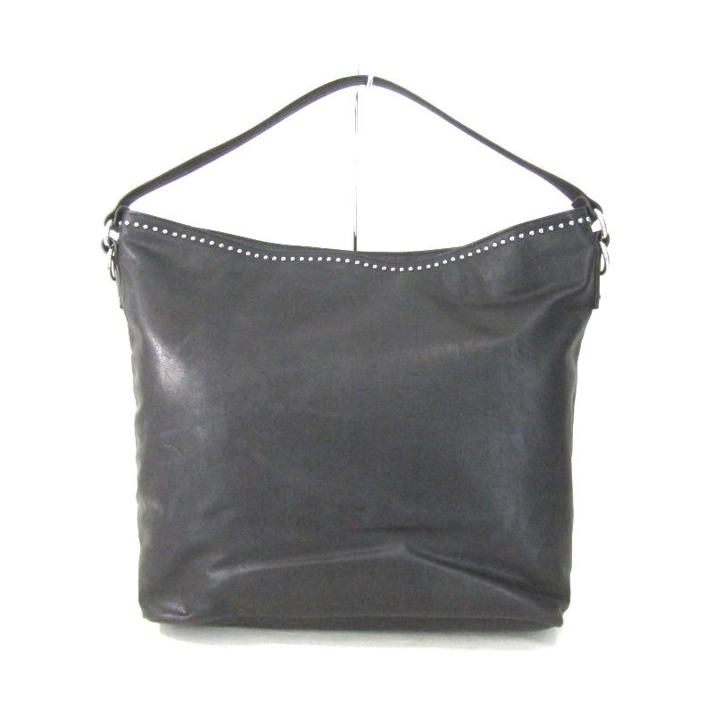 ARMANI JEANS アルマーニ ジーンズ ショルダーバッグ レザー スタッズ 