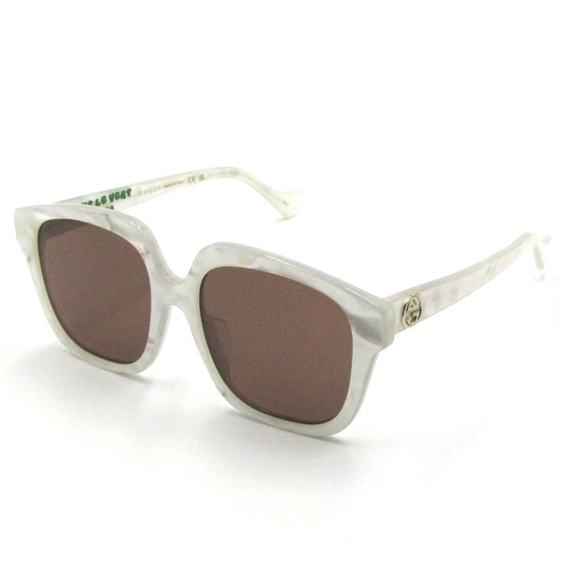 GUCCI 美品 グッチ サングラス GG1376SA 001 スクエア レディース 