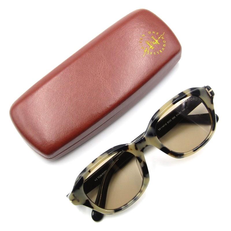 美品　TOM FORD ベージュ スクエアサングラス ケース付き　レディース 美品TOM FORD ベージュ スクエアサングラス ケース付きレディース