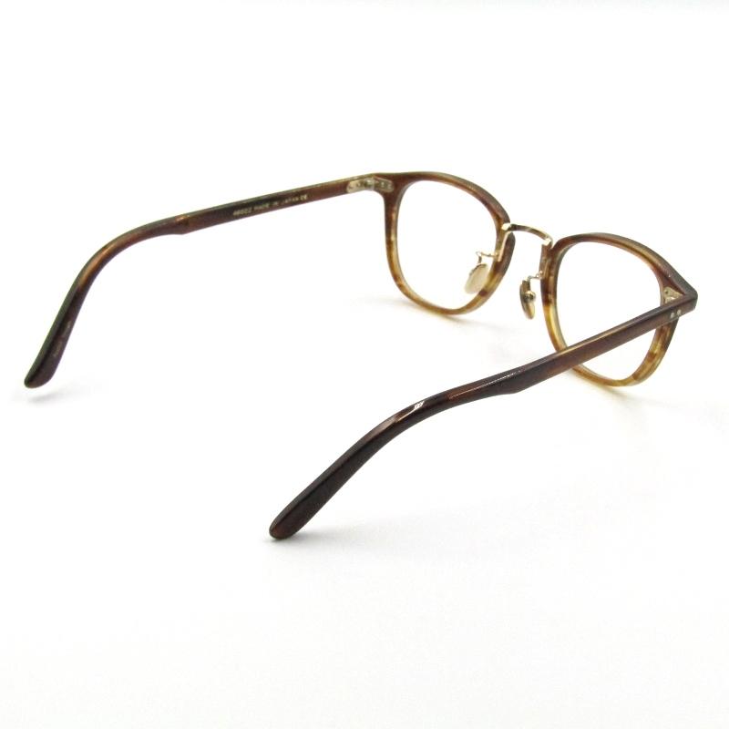 新品未使用FERAUD 金色のデザインメガネフレームグリーンネイビー日本製 