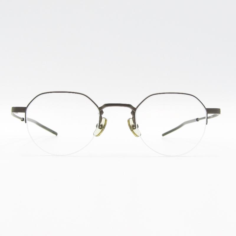999.9 フォーナインズ メガネ 度付き ハーフリム チタン ケース付き 999.9 フォーナインズ メガネ 度付き ハーフリム チタン ケース