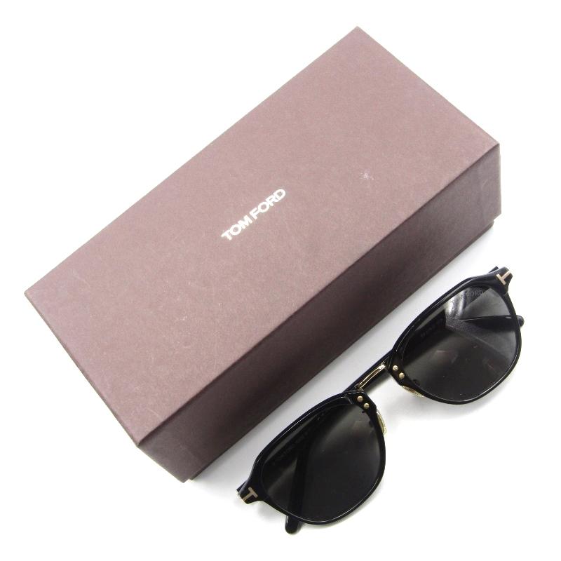 美品 TOMFORD TF9355 ゴールドメタルロゴ サングラス ウェリントン