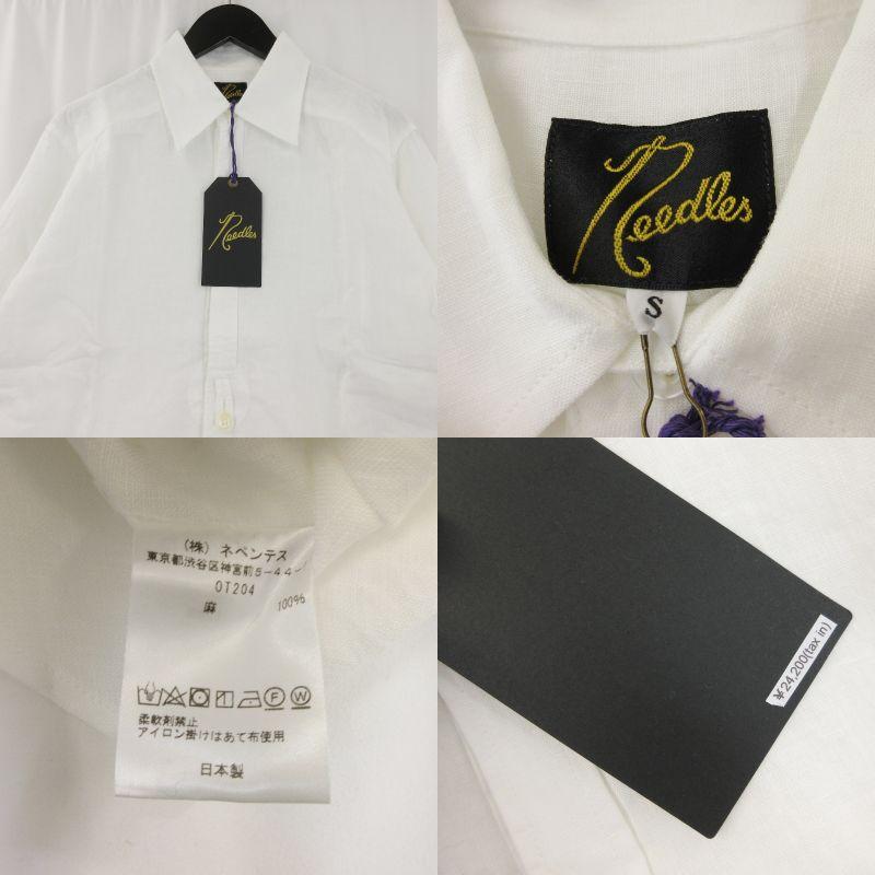 Needles 未使用 ニードルズ REGULAR COLLAR EDW SHIRT LINEN Needles 未使用 ニードルズ REGULAR COLLAR EDW SHIRT LINEN