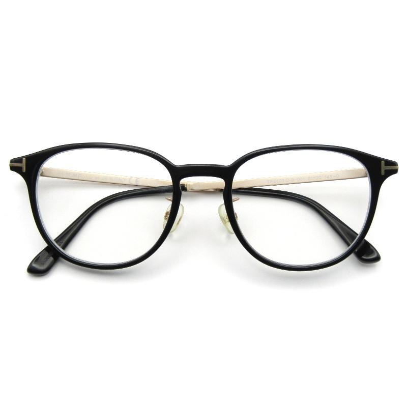 TOM FORD（トムフォード） メガネ プラスチック×メタル ブラックスレ