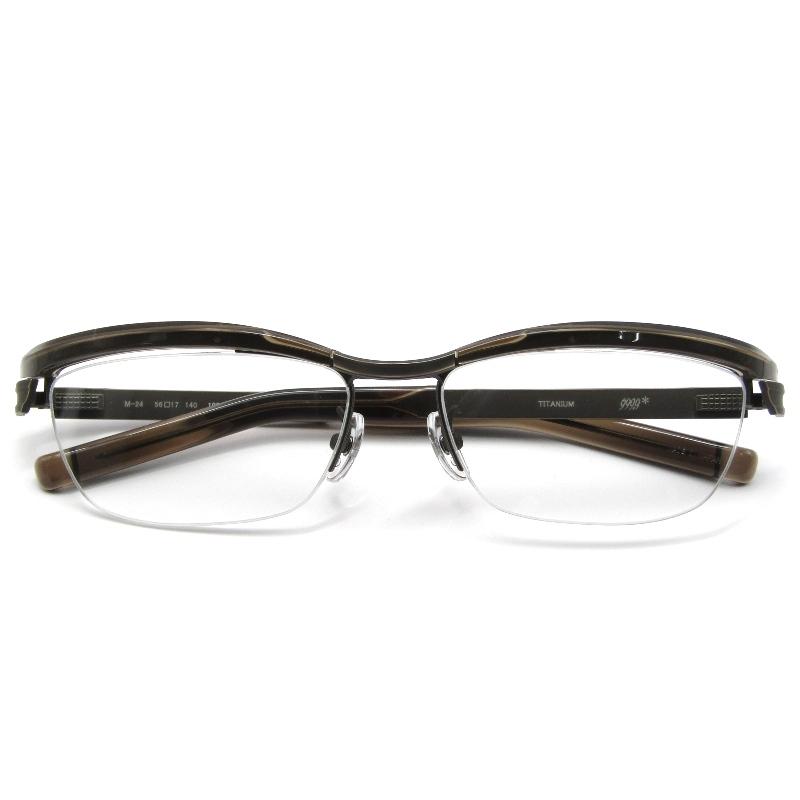 999.9（フォーナインズ） 美品 メガネフレーム M-24 日本製 ブロウ