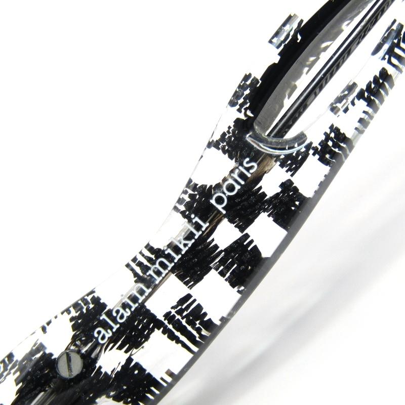 未使用 alain mikli アランミクリ メガネフレーム A03522 イタリア製 002 New damier black transparent/black 61004492 alain mikli（アランミクリ） 未使用 メガネフレーム A03522