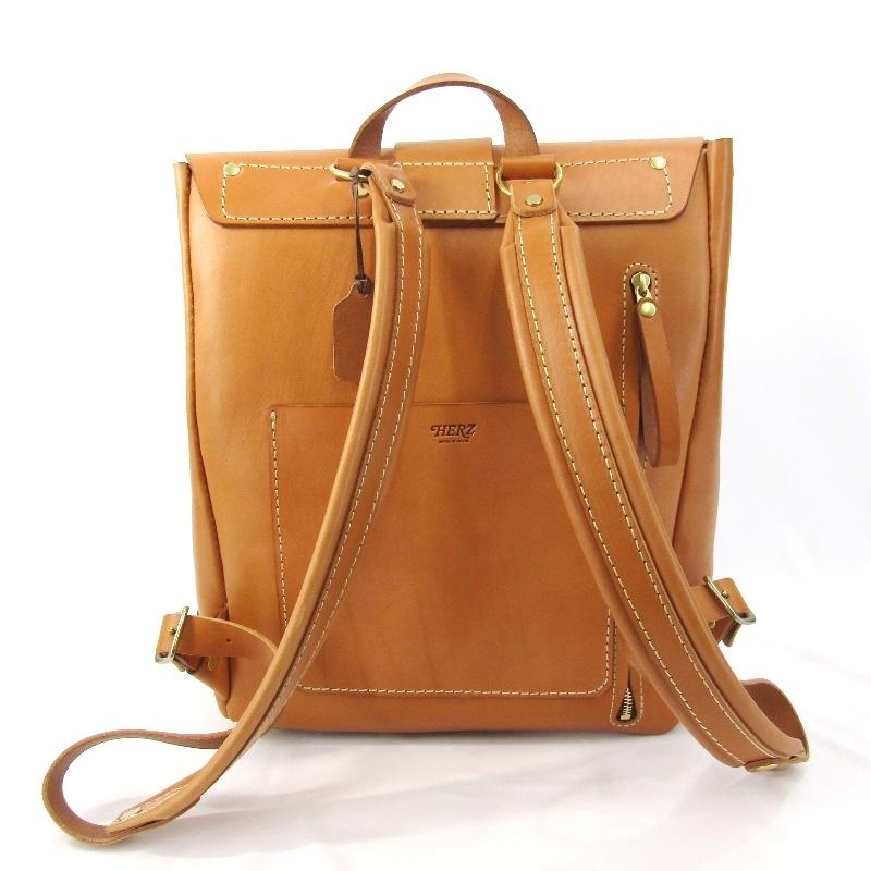 HERZ（ヘルツ） 美品 一本ベルトの錠前リュック R-11 底鋲カスタム B4 