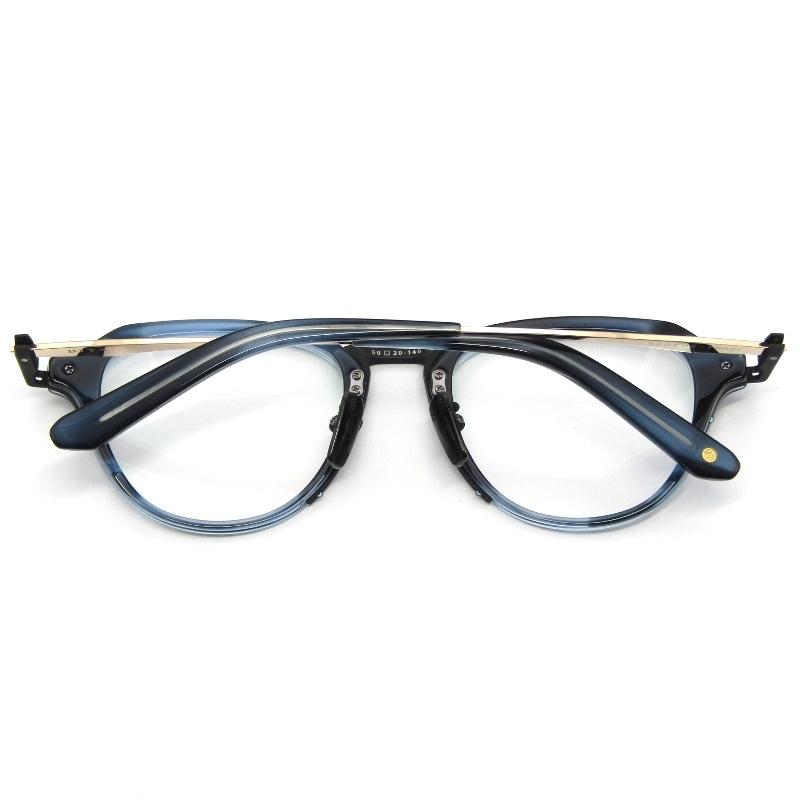 美品 DITA ディータ メガネフレーム AEGEUS THREE DTX447-A-03 日本製 アイゲウス Indigo Swirl/Matte Black/White Gold 61004746 Dita（ディータ） 美品 メガネフレーム AEGEUS THREE DTX447-A-03 日本