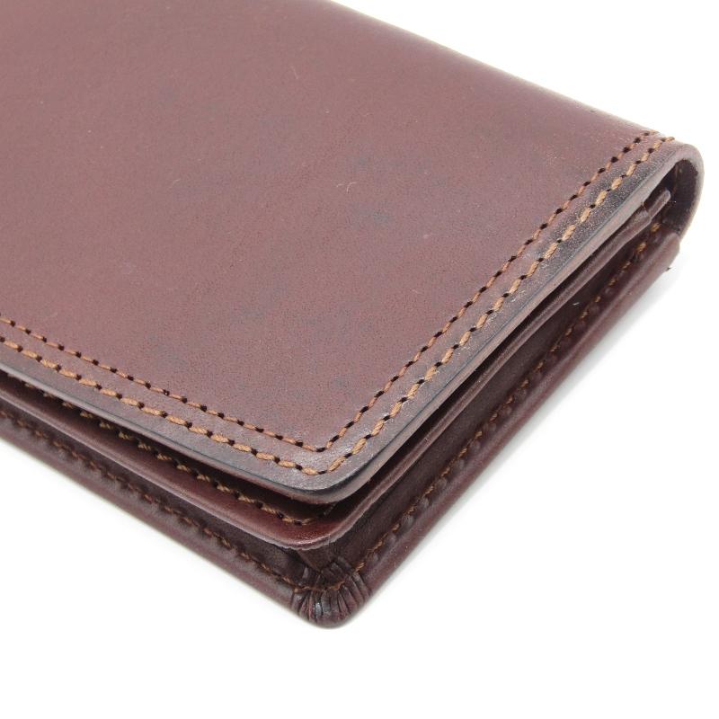 美品 CORBO. コルボ 名刺入れ 8LC-0403 SLATE スレート カードケース イタリアンレザー 本革 日本製 ダークブラウン   61004811 CORBO（コルボ） 美品 CORBO. 名刺入れ 8LC-0403 SLATE スレート