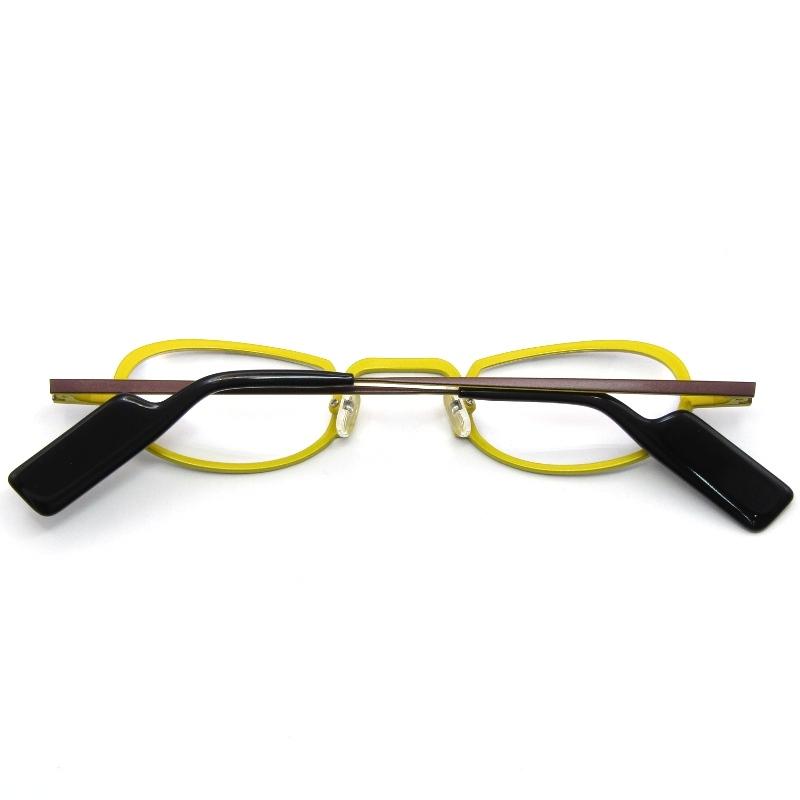 未使用 ANNE ET VALENTIN アンバレンタイン メガネフレーム TICKET フランス製 チケット オーバル B56 ブラウン/イエロー 61004844 未使用 ANNE ET VALENTIN アンバレンタイン メガネフレーム TICKET
