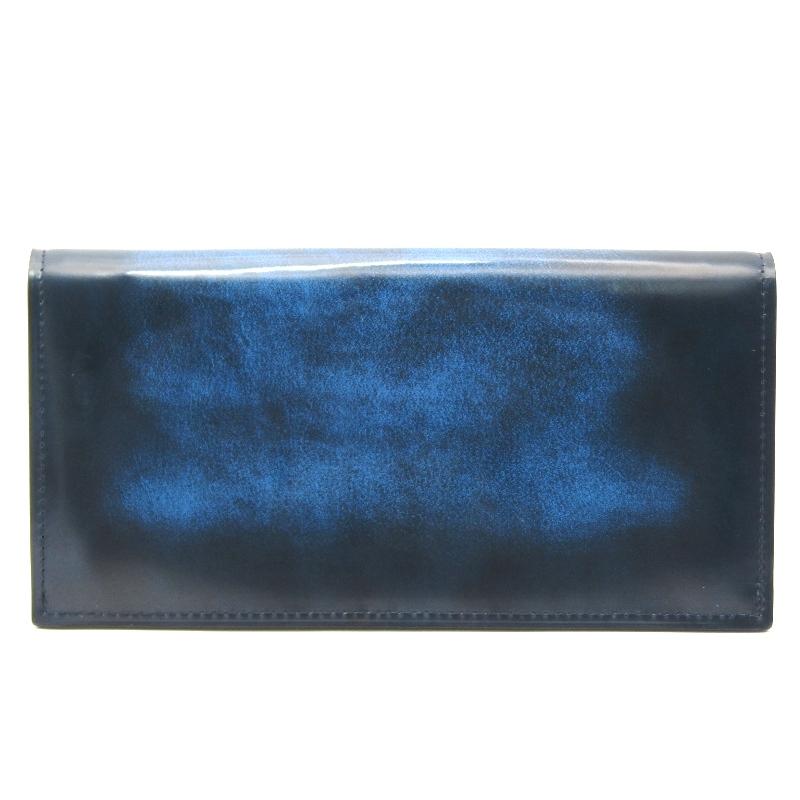 未使用 FESON フェソン 長財布 TB01 アドバン（アクシス） 切目ファスナー付束入 小銭入れ付き ブルー 61005031 ...
