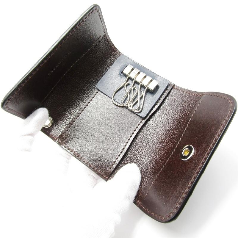 美品 WILDSWANS ワイルドスワンズ キーケース クロコ DAKAR 内装サドルプルアップ ダカール 4連 チョコ 61005274 WILDSWANS（ワイルドスワンズ） 美品 キーケース クロコ DAKAR 内装