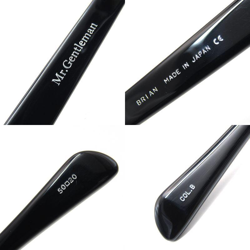 未使用 Mr.Gentleman EYEWEAR ミスタージェントルマン メガネフレーム BRIAN 日本製 ブライアン ブロウ B Matte Black 61005410 未使用 Mr.Gentleman EYEWEAR ミスタージェントルマン メガネフレーム