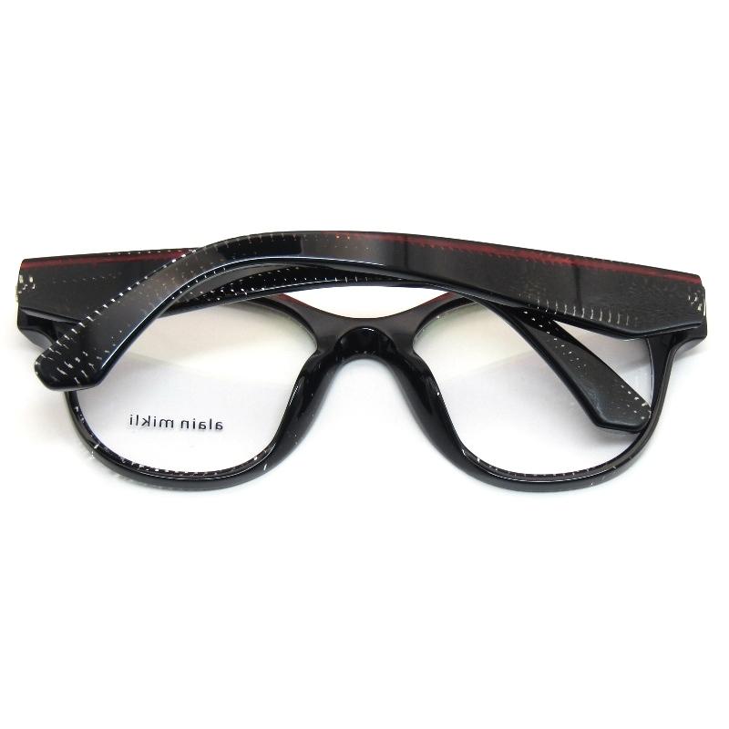 未使用 alain mikli アランミクリ メガネフレーム A03520 イタリア製 001 Pointillee black/rouge nacree 61005418 alain mikli（アランミクリ） 未使用 メガネフレーム A03520