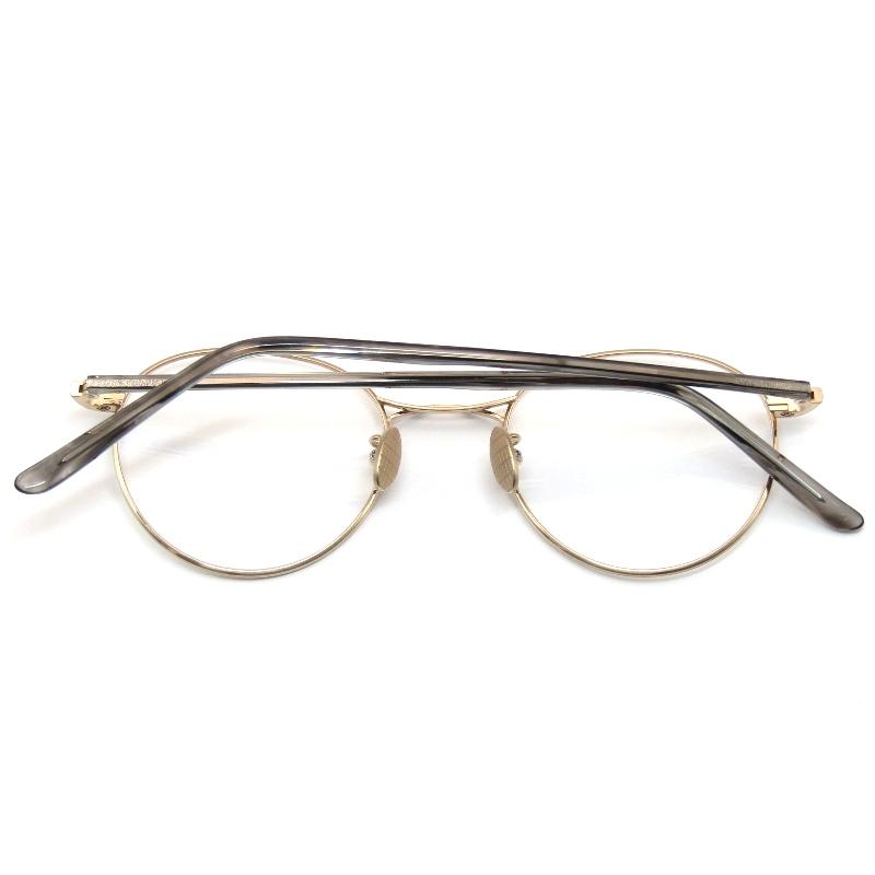 未使用 Mr.Gentleman EYEWEAR ミスタージェントルマン メガネフレーム DAVID 日本製 B Matte Gold/White Marble temple 61005423 未使用 Mr.Gentleman EYEWEAR ミスタージェントルマン メガネフレーム