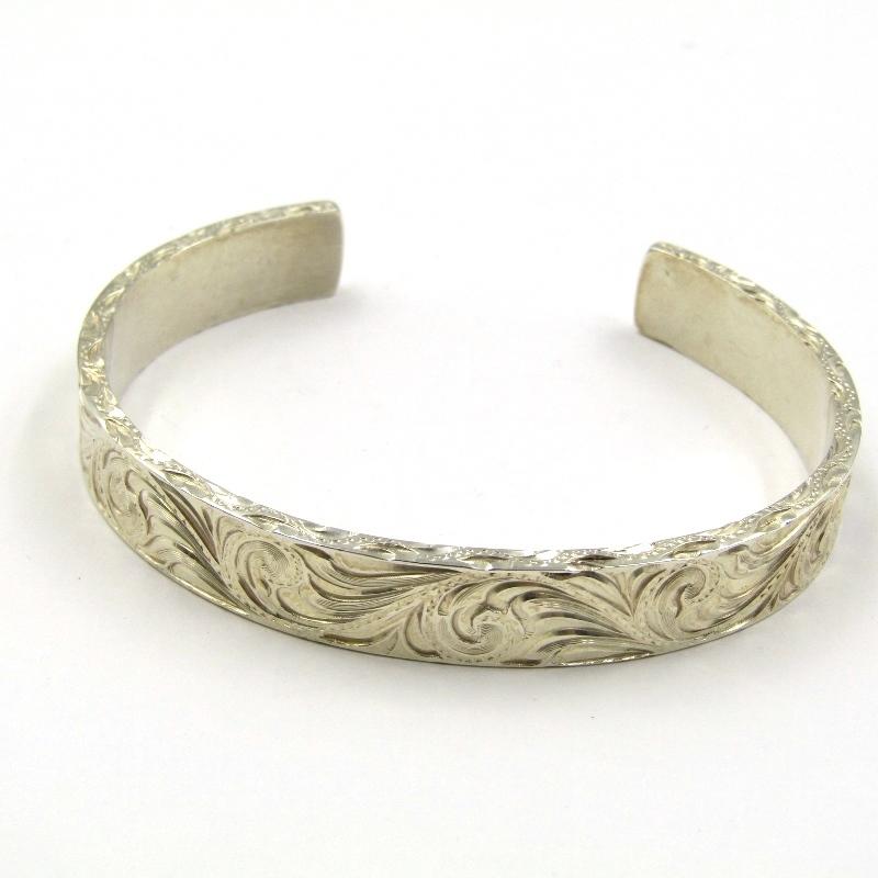 良品 D.E.OSCAR ディーイーオスカー バングル ハンドエングレーブ