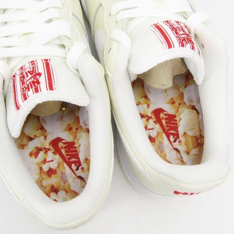 美品 NIKE ナイキ AIR FORCE 1 '07 PREMIUM EMB POPCORN CW2919-100 ホワイト 白 26.5cm 箱付スニーカー  中古 64000341｜classic｜06