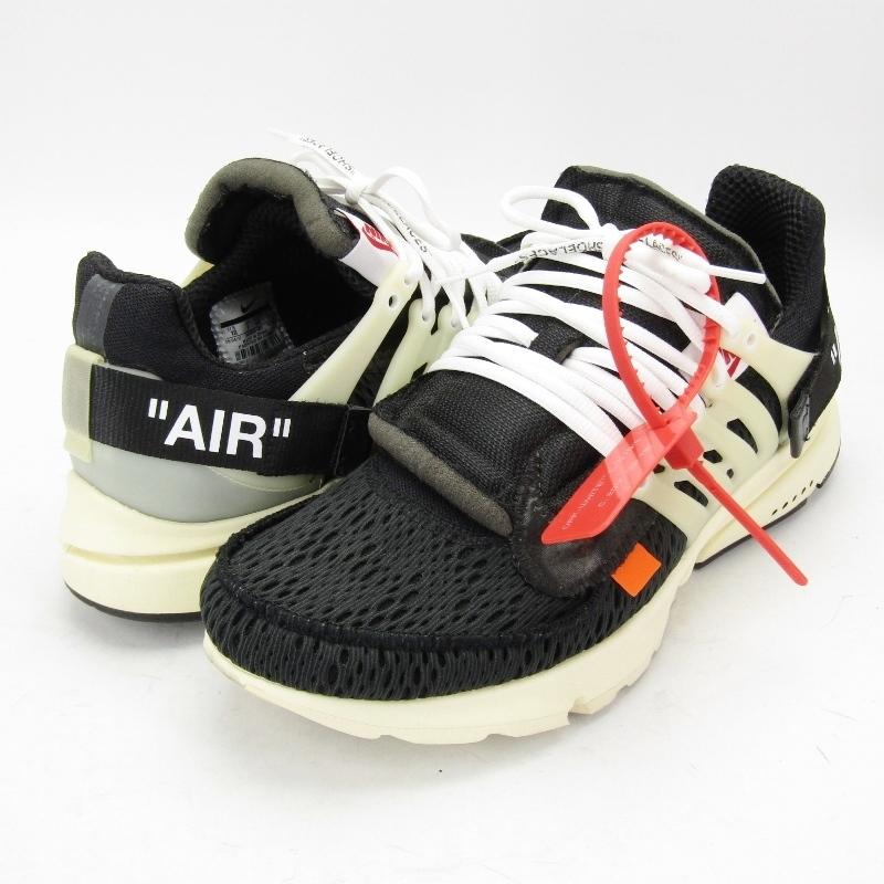 美品 NIKE × OFF-WHITE ナイキ AIR PRESTO THE 10 AA3830-001 オフ 