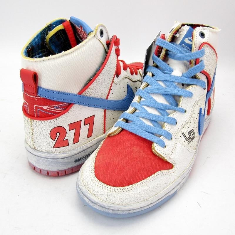 未使用 Magnus Walker × Ishod Wair × NIKE ナイキ SB DUNK HIGH PRODECON QS 277 DH7683-100 ブルー 27.5cm 箱付スニーカー  中古 64000479｜classic｜02