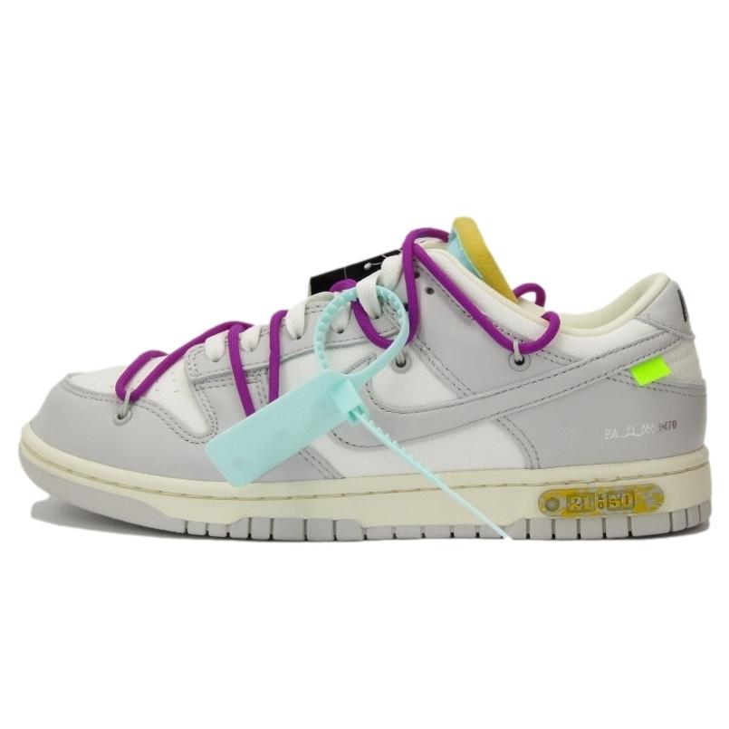 NIKE 未使用 OFF-WHITE × ナイキ DUNK LOW 1 OF 50 21 DM1602-100 SAIL 
