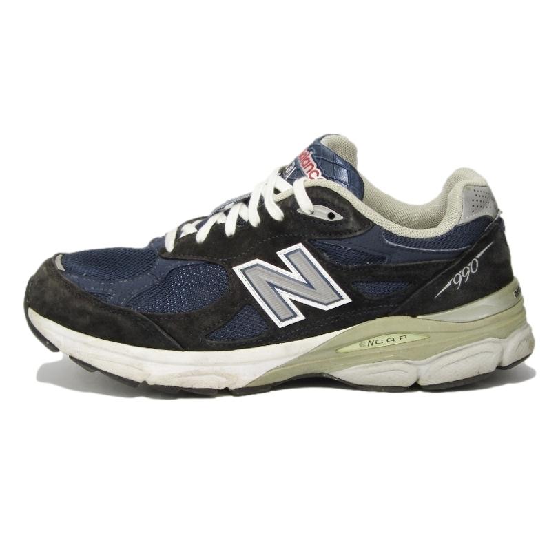 new balance ニューバランス M990NV3 USA製 ENCAP ネイビー 紺 27cm 