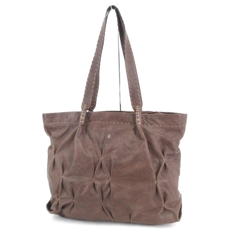 良品 HENRY BEGUELIN エンリーベグリン トートバッグ レザー 天  