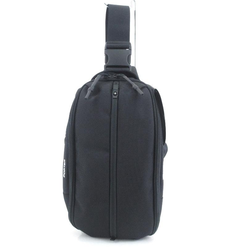 未使用 PORTER ポーター ショルダーバッグ UPSIDE 53217903 2WAY SLING SHOULDER BAG ウエストバッグ ブラック 黒 バッグ 鞄 中古