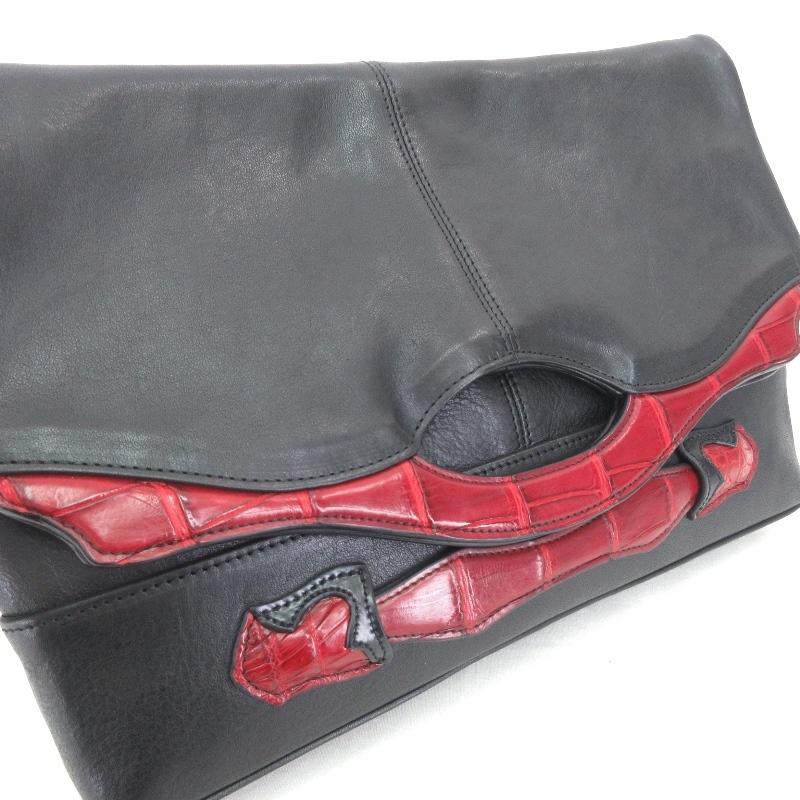 フラットヘッド クロコクラッチバッグ （RJB フラットヘッド FLAT HEAD 