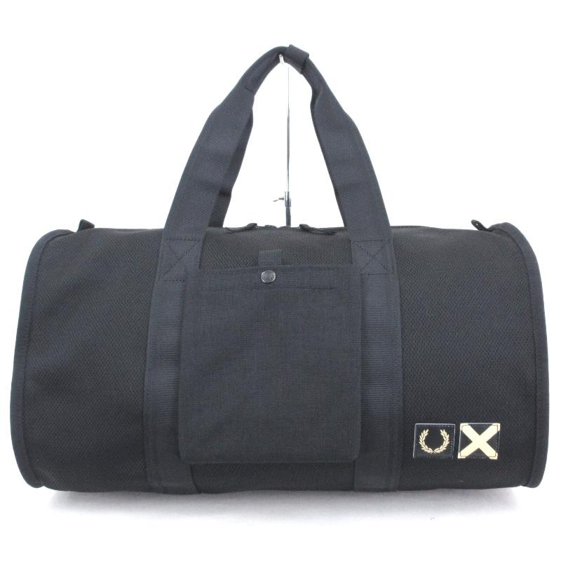【FRED PERRY×LUGGAGE LABEL】ネイビー トートバッグ 美品 フレッドペリー」 × 「ラゲッジ レーベル」 高機能バッグを