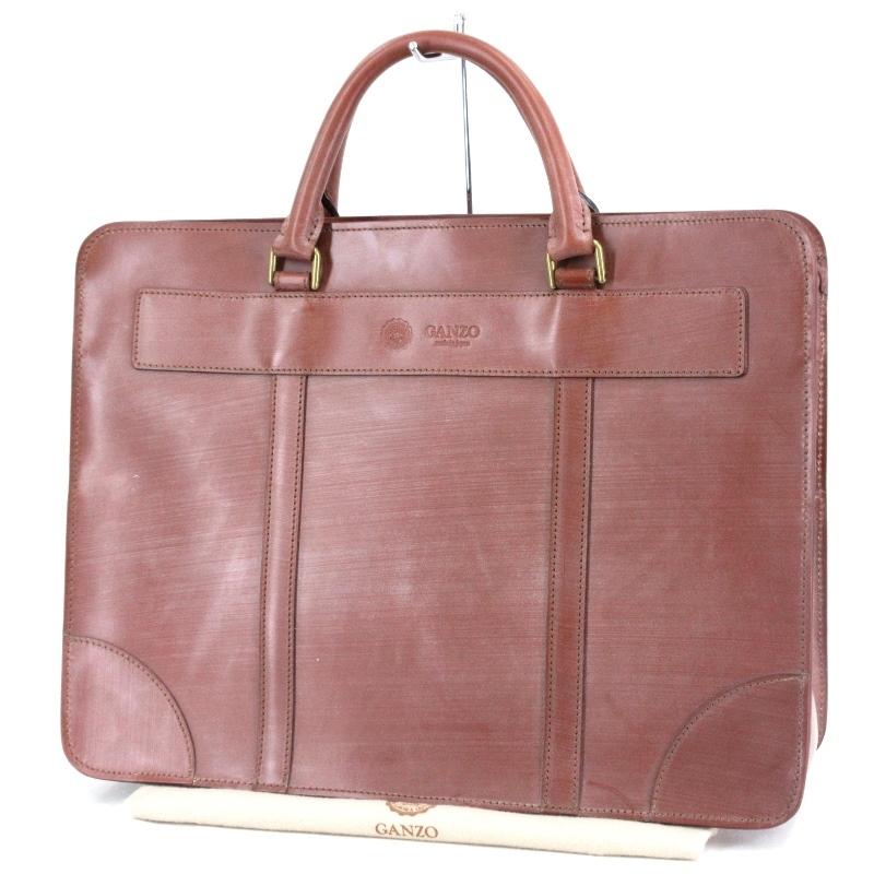 中古美品】GANZO ブライドル ブリーフケース ビジネスバッグ 41cm