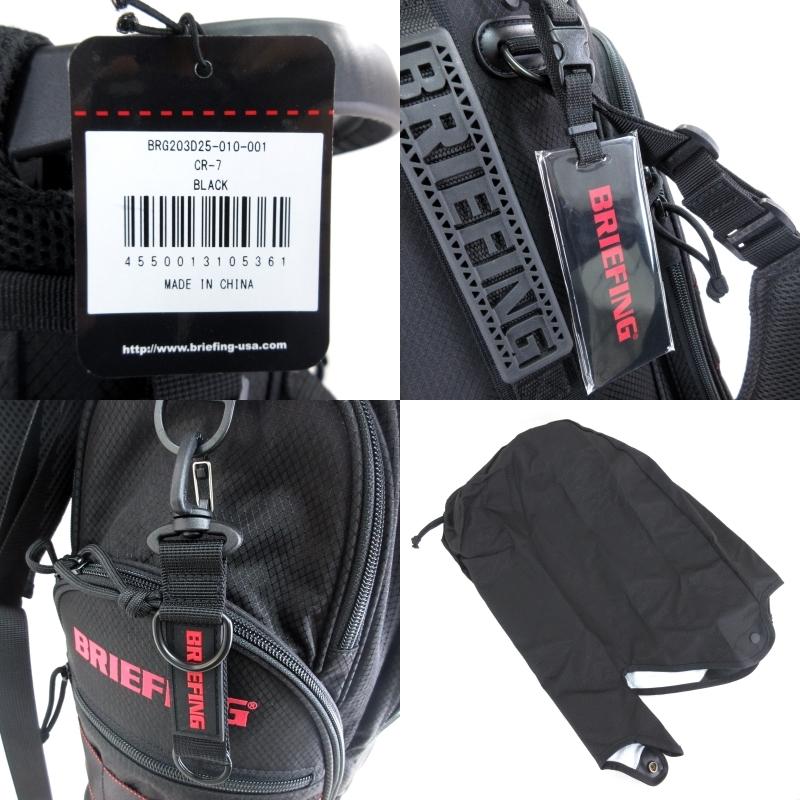 BRIEFING ブラック キャディバッグ スタンド付き BRIEFING ブラック キャディバッグ スタンド付き 直営店限定モデル