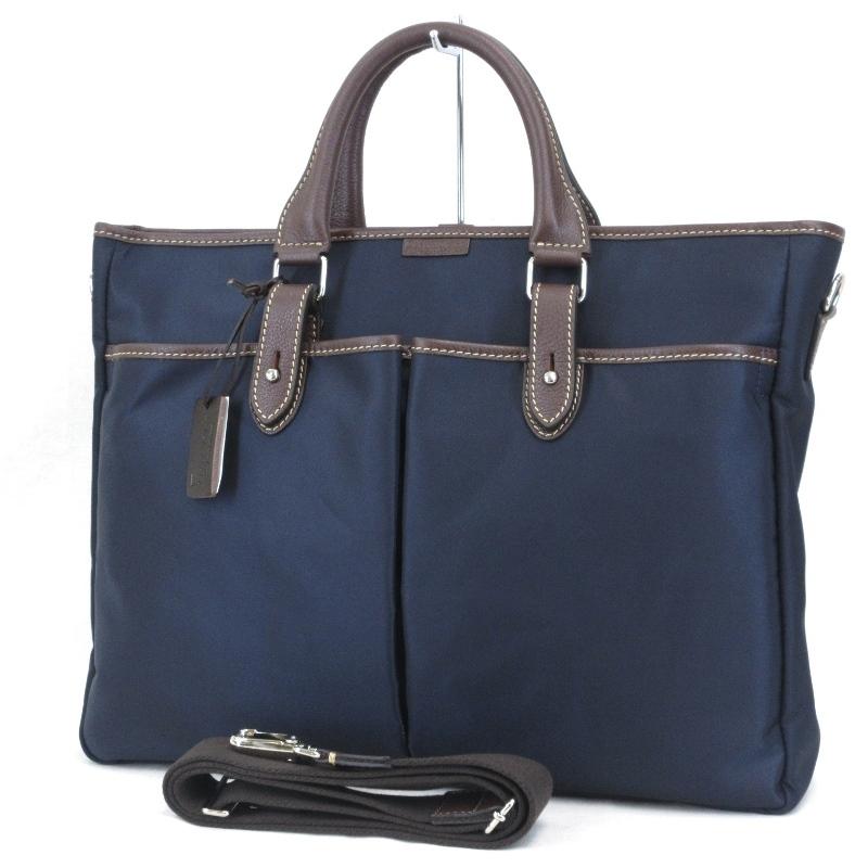 美品 STEFANOMANO ステファノマーノ ナイロン ブリーフケース 1893