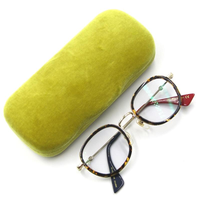 GUCCI ¥75000 グッチ　GG1220 メガネフレーム　金　専用袋付 IMG_0367_db34e8f3-0d36-4543-