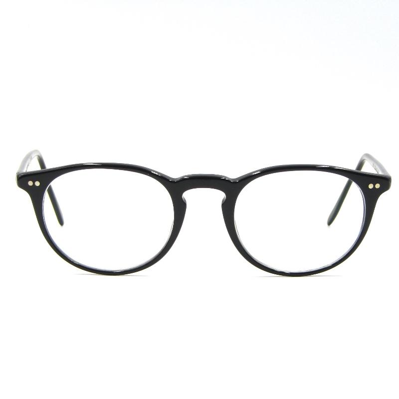 オリバーピープルズオーバル型メガネ ブラック