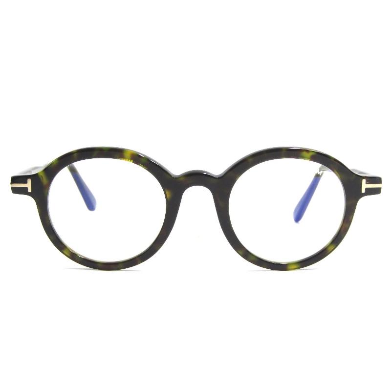 TOM FORD 美品 トムフォード メガネフレーム TF5664-B 052 ラウンド 