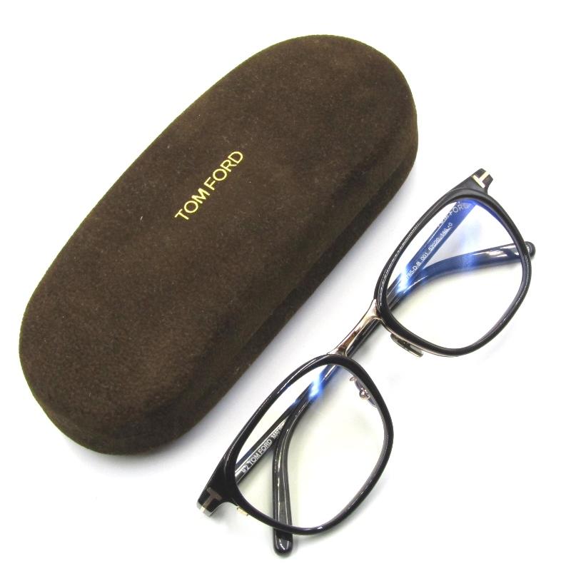 TOM FORD 美品 トムフォード メガネフレーム TF5785-D-B 001 スクエア 