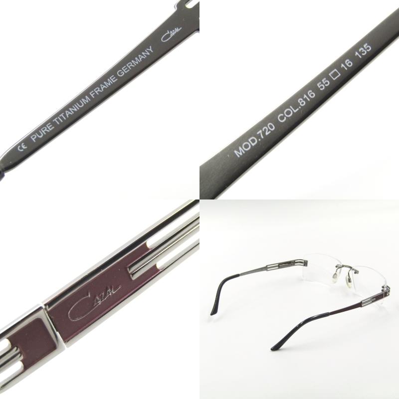 CAZAL 未使用 カザール メガネフレーム MOD.720 リムレス 3