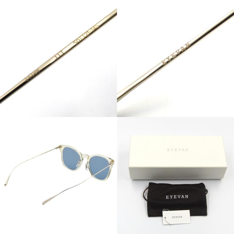 美品 EYEVAN アイヴァン サングラス Isley アイズレー ウェリントン 