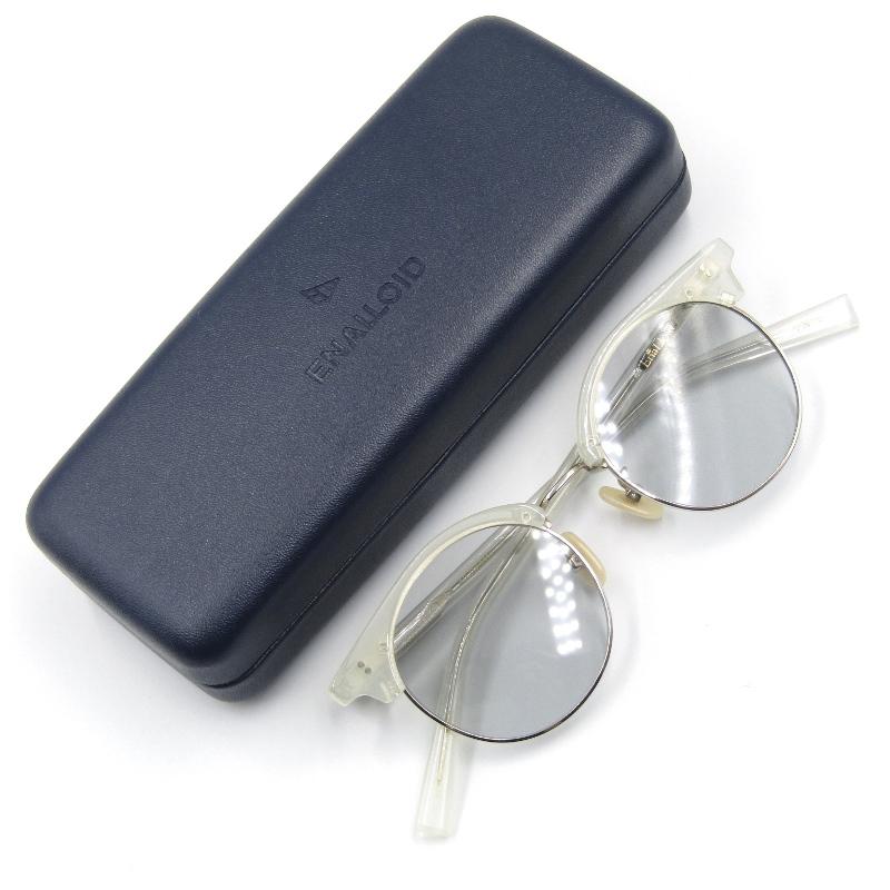 美品 EnaLloid エナロイド サングラス ANNA アンナ ブロウ ラウンド  