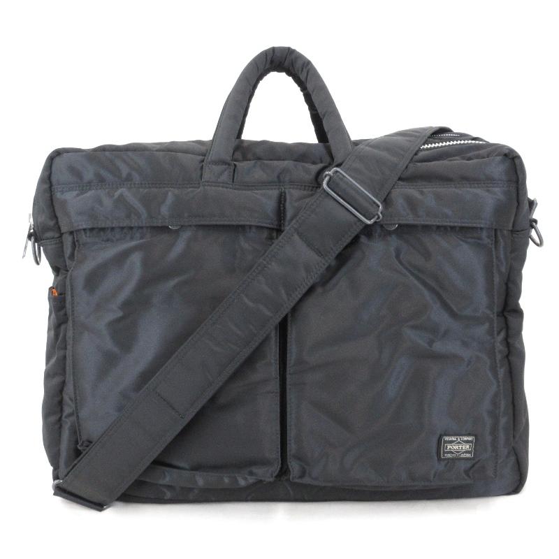 PORTER タンカー 2way オーバーナイト ブリーフケース 黒 2層