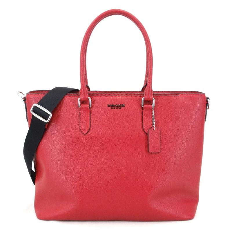 未使用 COACH コーチ ベケット ビジネス トート C2842 クロスグレイン 