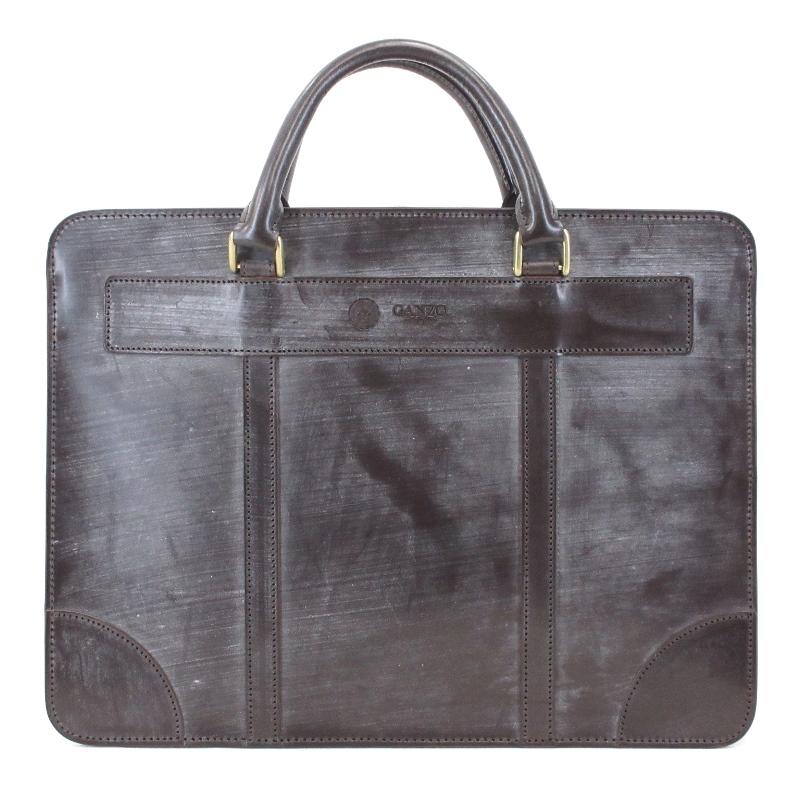 GANZO ダークブラウン ビジネスバッグ GANZO ブライドルブリーフケース