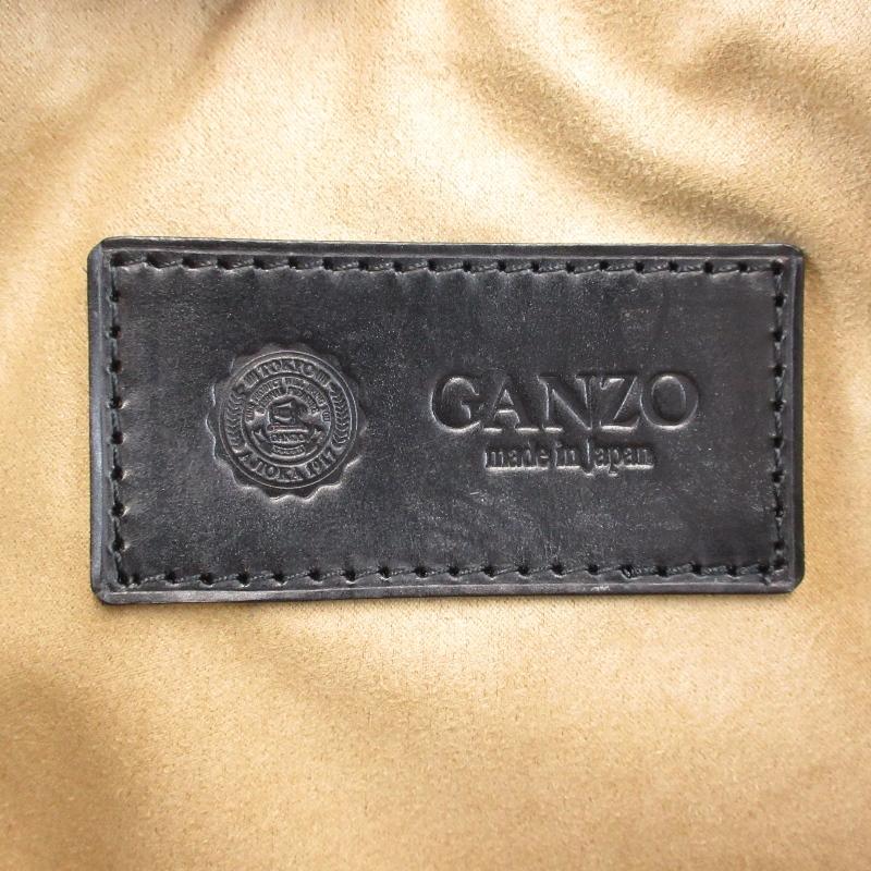 GANZOブラック レザーバックパック ショルダーバッグ・リュック・バックパック｜最高級のメンズ