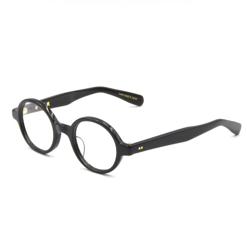 金子眼鏡 丸型 ブラックフレーム 金子眼鏡 ラウンド ブラックフレーム