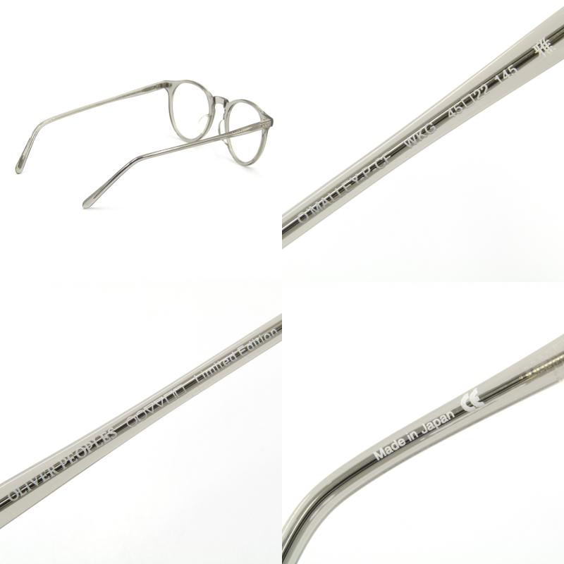 美品 OLIVER PEOPLES オリバーピープルズ メガネフレーム O'MALLEY PF-CF 雅 ボストン Limited Edition WKG クリアグレー  65005573｜classic｜05