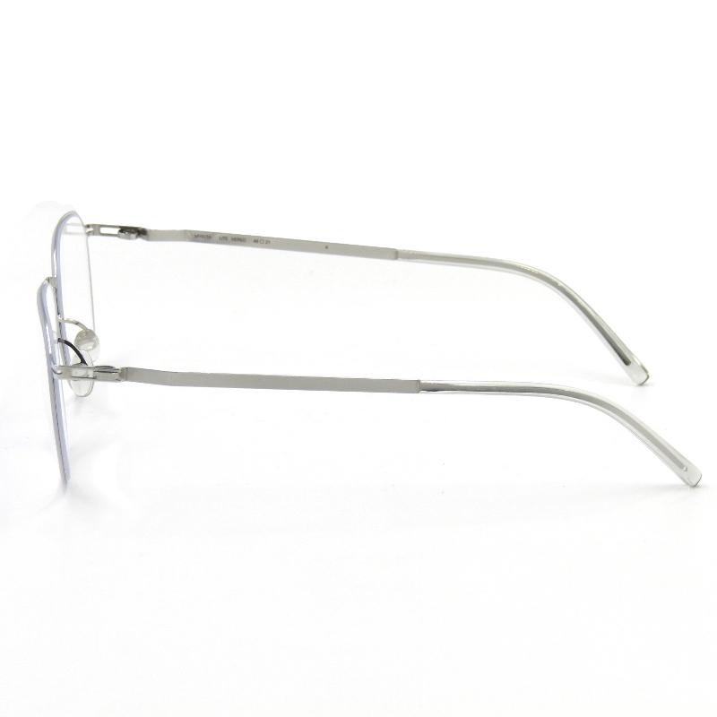 未使用 MYKITA マイキータ メガネフレーム HERKO LITE ハーコ ドイツ製 ウェリントン シートメタル 051 Silver  65005902｜classic｜03