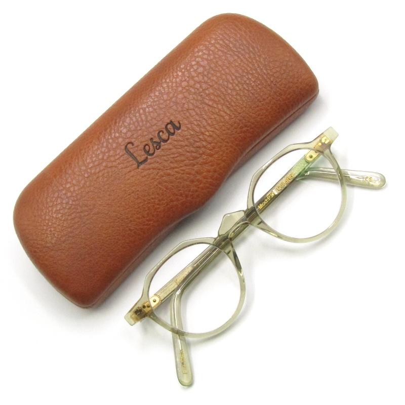 美品 Lesca LUNETIER レスカ ルネティエ メガネフレーム P21 クラウン  
