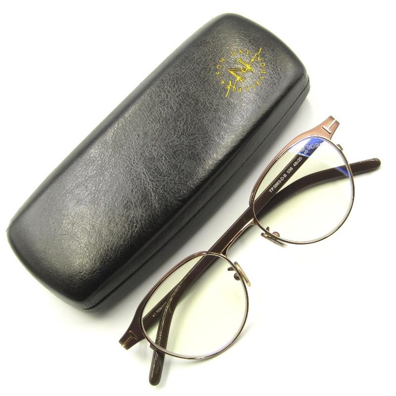 TOM FORD 美品 トムフォード メガネフレーム TF5863-D-B ボストン 日本 